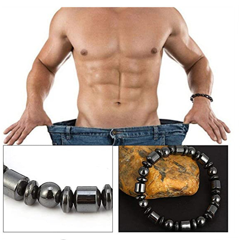 Weight Loss Magnet Bracelets For Women Men Pentagram Stone Jewelry DealSniper.net