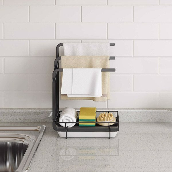 Kitchen Sink Sponge Rack With Drain Tray Kitchen Sink Kitchen dealsniper-net