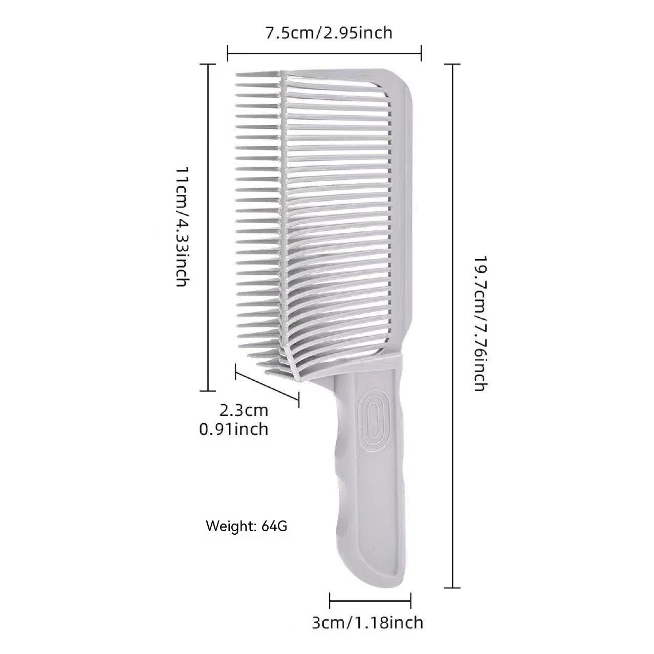 Flat Head Positioning Trim Caliper Comb Men