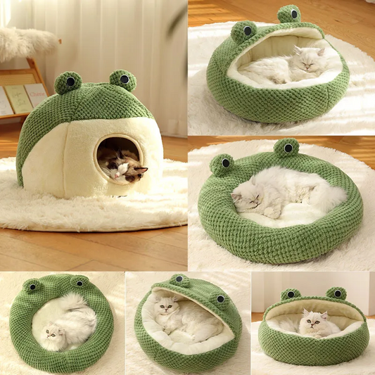 Pet Cat Dog Nest Little Frog Series Warm Plush Mat Pets dealsniper-net