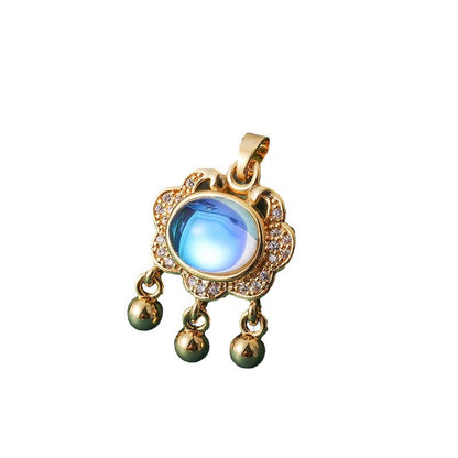 Fashionable Commuter Trendy Micro-Inlaid Zircon Ice-Type Necklace Jewelry Gym From House
