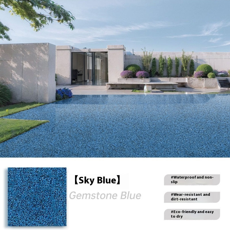 Cement Floor Paint Outdoor Wear-resistant And Anti-skid House DealSniper.net Tianyu blue 1 Style