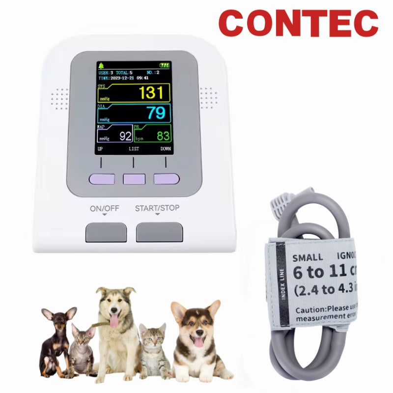 Veterinary Digital Blood Pressure Monitor CONTEC08A Vet NIBP Cuff Pets Gym From House CONTEC08AVET
