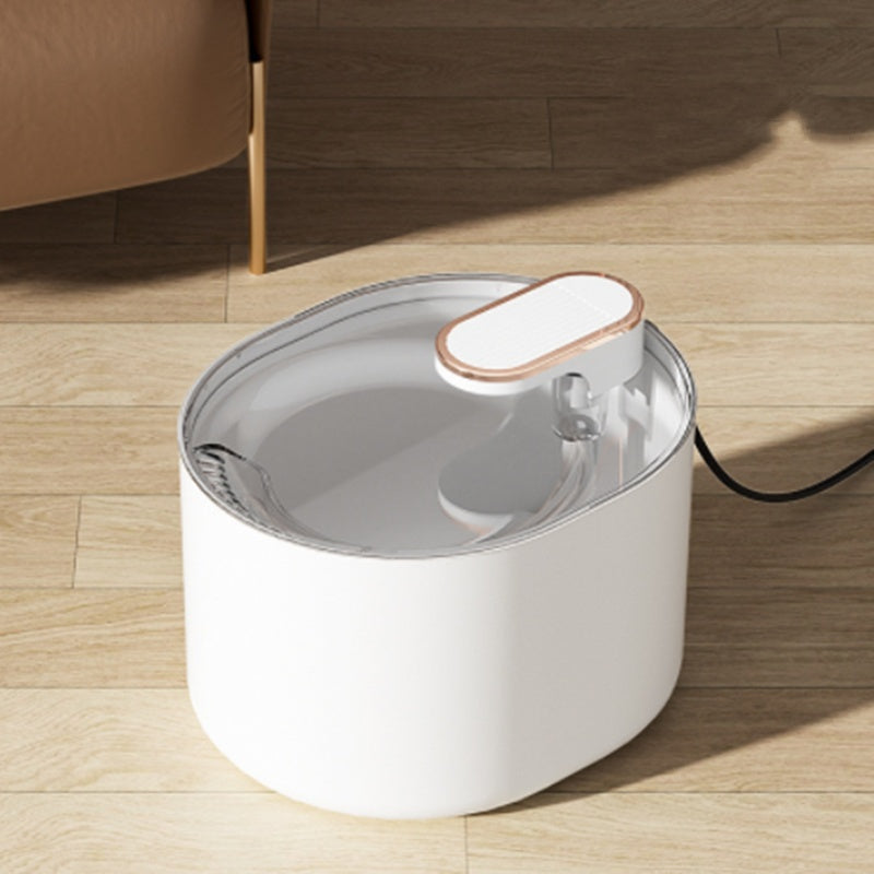 Automatic Pet Cat Water Fountain Mute Water Feeder Bowl Pets Gym From House Ore White Regular Edition USB