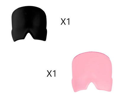 Ice Headache Relief Gel Eye Mask Health dealsniper-net 1Black1Pink