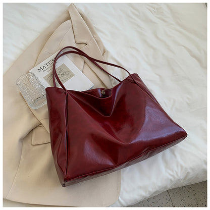 Fashion Handbag New Autumn And Winter Handbag Women dealsniper-net Wine Red