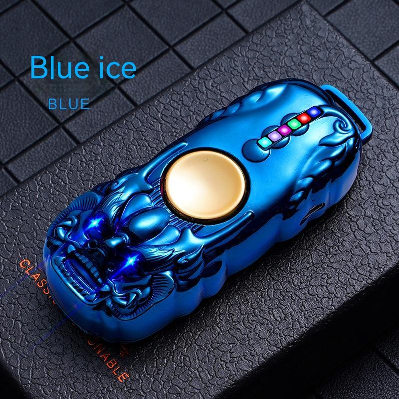 Fidget Spinner Lighter Charging Creativity Gadgets DealSniper.net Blue Ice USB