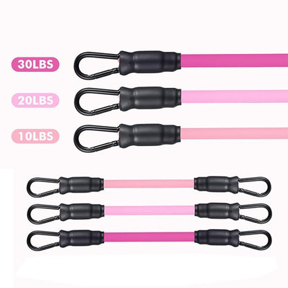 Ankle Strap Resistance Bands Hip Leg Strength Pull Rope Fitness Sports DealSniper.net Pink 3 Tubes 10 To 30 Pounds