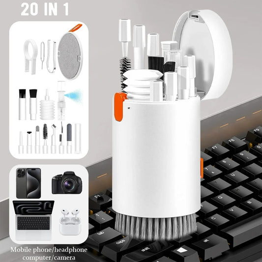 20 In 1 Laptop Phone Screen Cleaner Kit, Computer Keyboard Cleaning Brush Electronics dealsniper-net