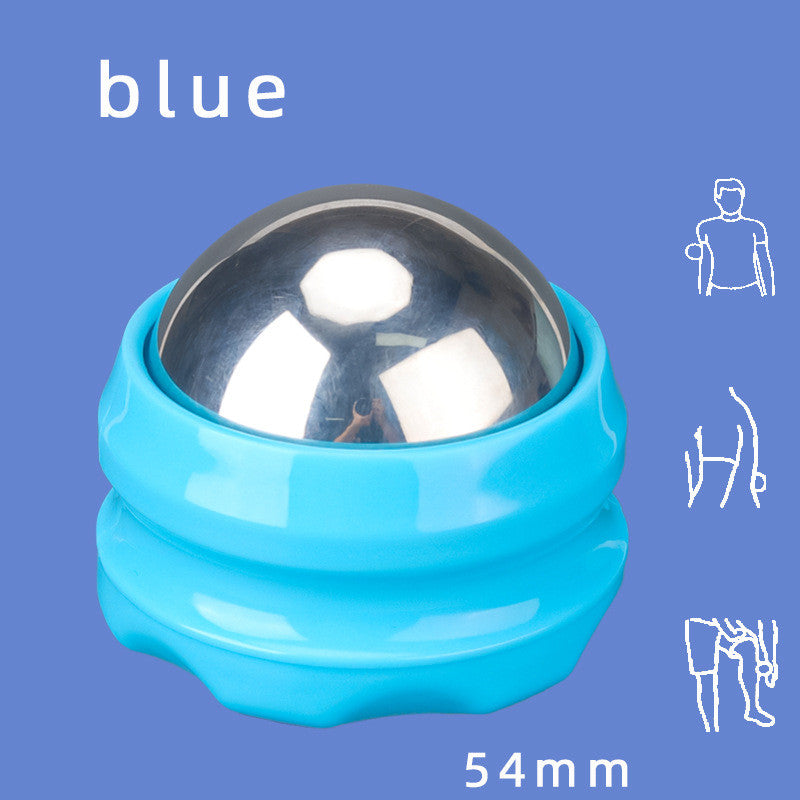 Stainless Steel Ice Applied Cold And Hot Ball Massager Health dealsniper-net 54mm ball blue base