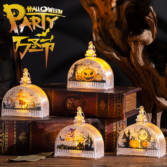 Halloween Pumpkin Light Children's Portable Halloween Holidays Gym From House