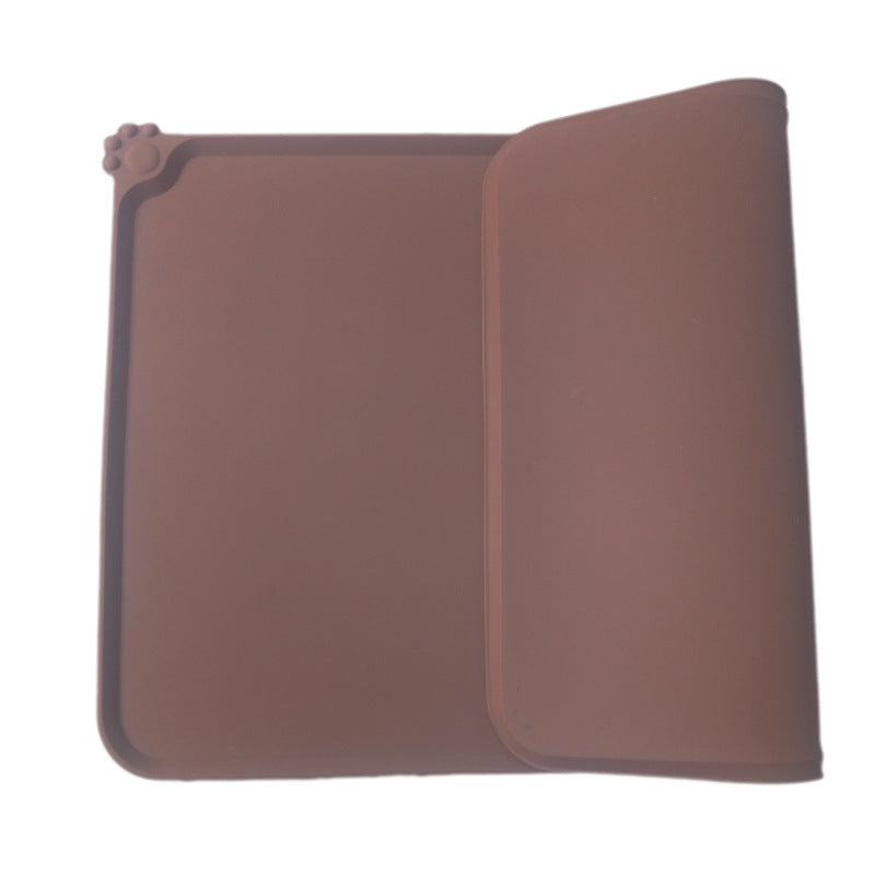 Waterproof Pet Mat For Dogs And Cats Pure Color Silicone Pet Food Mat Pets dealsniper-net
