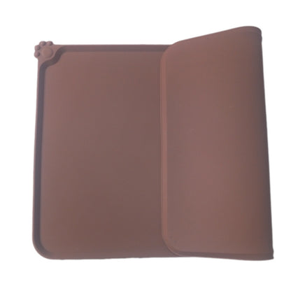 Waterproof Pet Mat For Dogs And Cats Pure Color Silicone Pet Food Mat Pets dealsniper-net