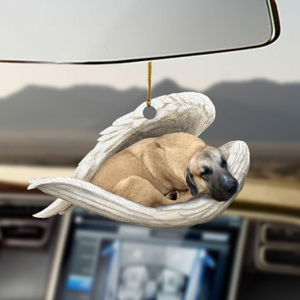 Car Pendant Sleeping Dog Angel Home Decor Acrylic Showcase Hanging Ornaments For Doors Vehicle DealSniper.net