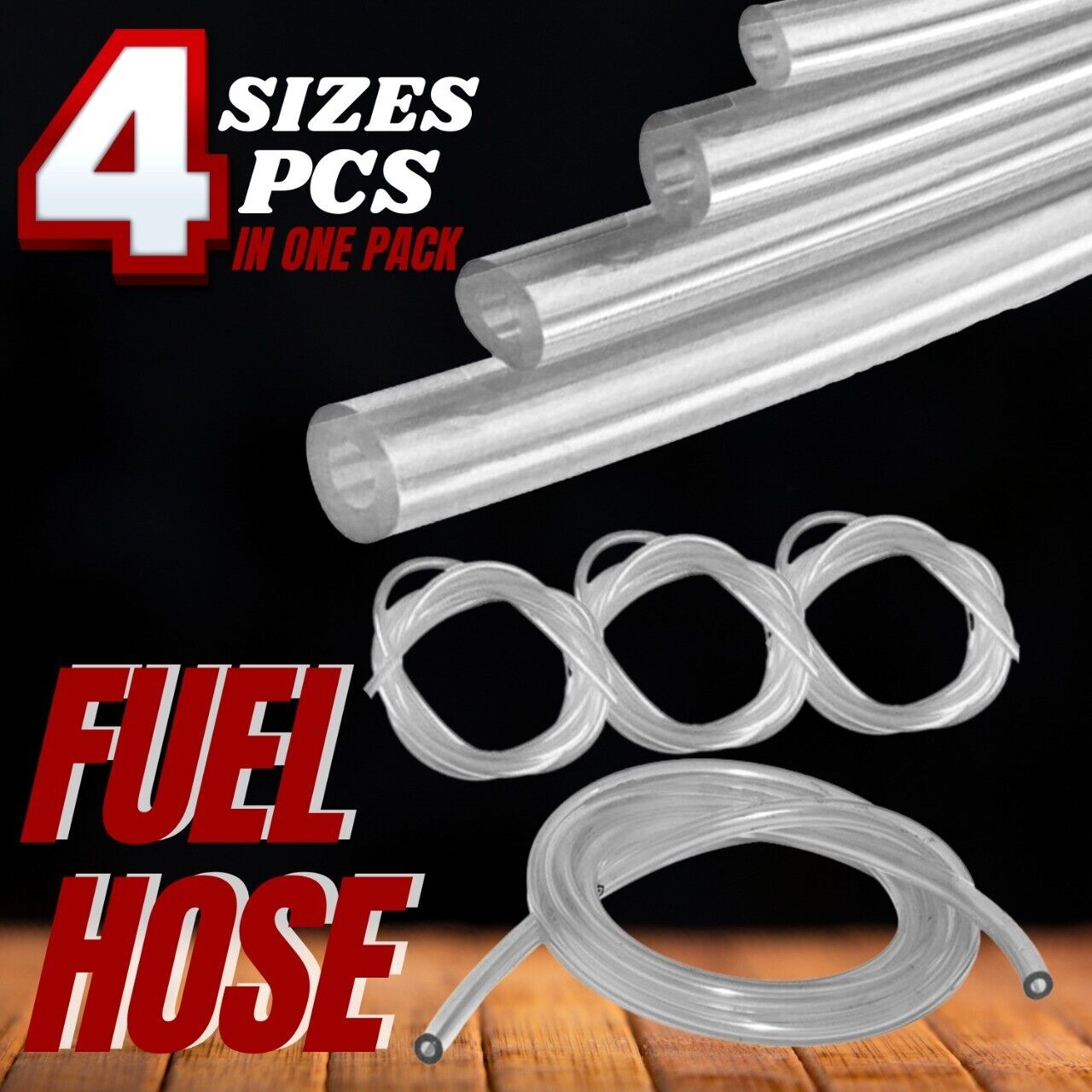 4 Sizes Petrol Fuel Gas Line Pipe Hose Tubing For String Trimmer Chainsaw Blower Home DealSniper.net