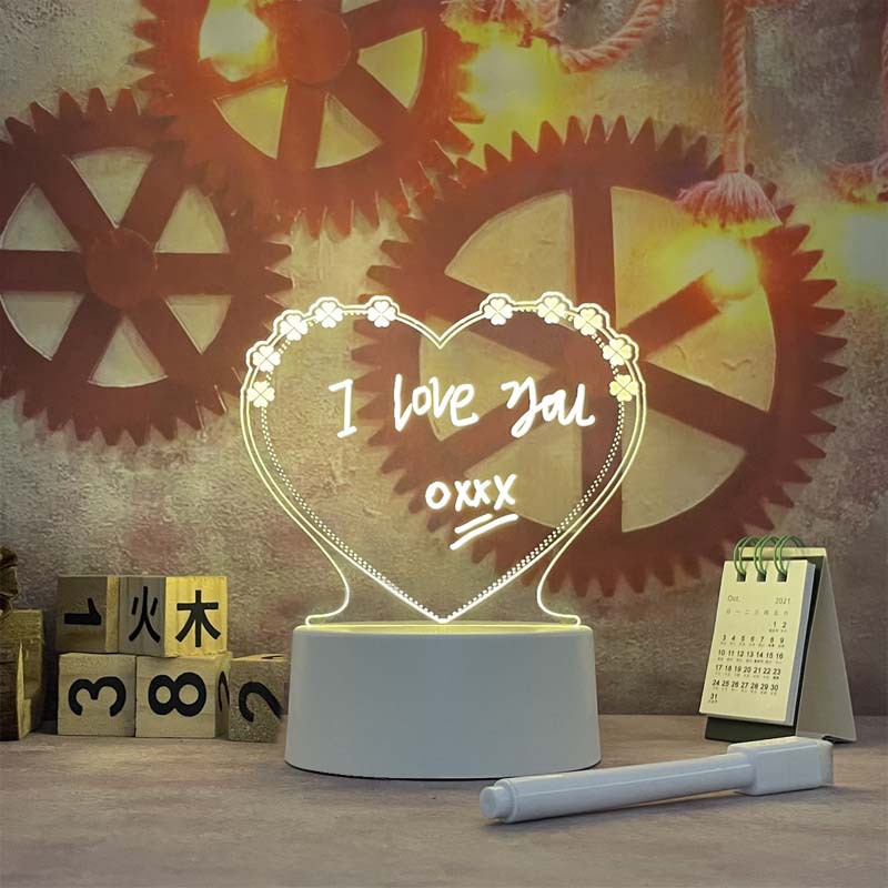 Desktop Luminous Board Message Board Household Home Decor Gym From House
