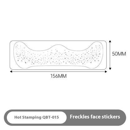 Gilding Freckle Tattoo Sticker Gilding Glitter Stickers Waterproof Beauty DealSniper.net QBT015 Hot Silver 156X50MM 1PCS