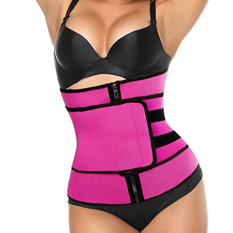 Tummy Sweat Shapewear Bodysuits Women Waist Trainer Women dealsniper-net One belt pink 2XL