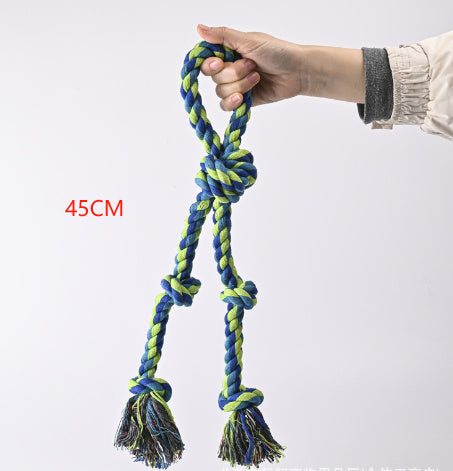 Heavy-Duty Rope Knot Dog Toys For Large Breeds Dental Health Pets dealsniper-net Green Rope 5 Knots