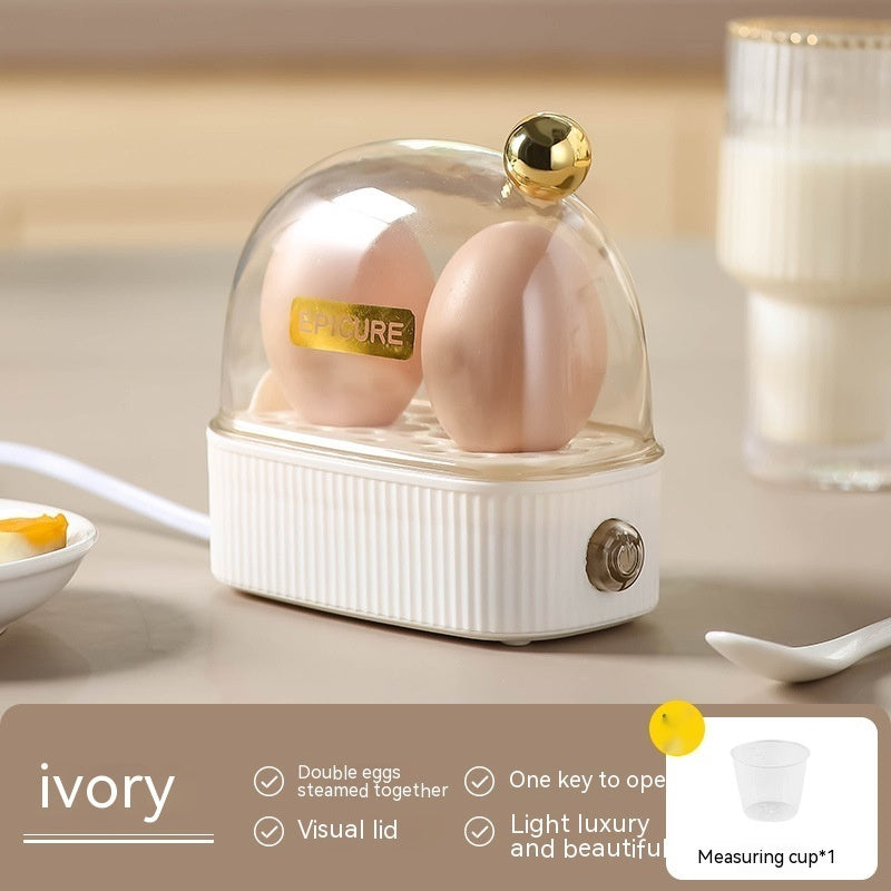 Multi Functional Breakfast Mini Egg Steamer Kitchen Gadgets Kitchen dealsniper-net Egg Steamer Ivory White 220V US