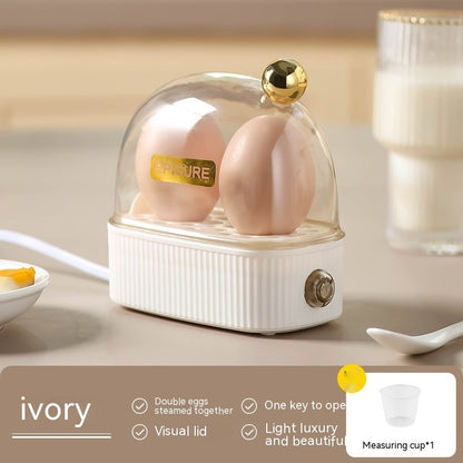 Multi Functional Breakfast Mini Egg Steamer Kitchen Gadgets Kitchen dealsniper-net Egg Steamer Ivory White 220V US