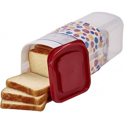 Rectangular Bread Box With Handle Translucent Cake Container Kitchen dealsniper-net