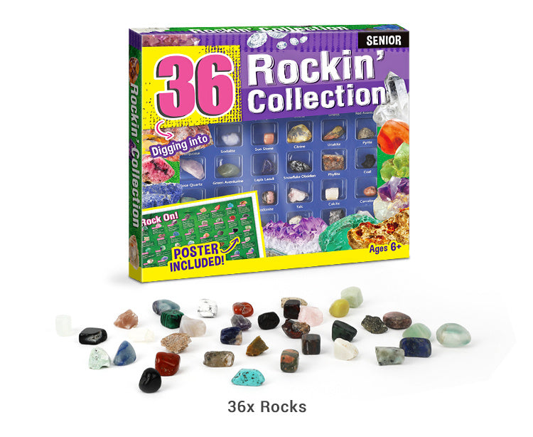 Rock For Kids 36 Pcs Rocks With Learning Guide