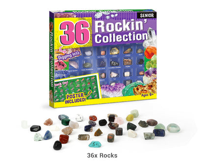 Rock For Kids 36 Pcs Rocks With Learning Guide