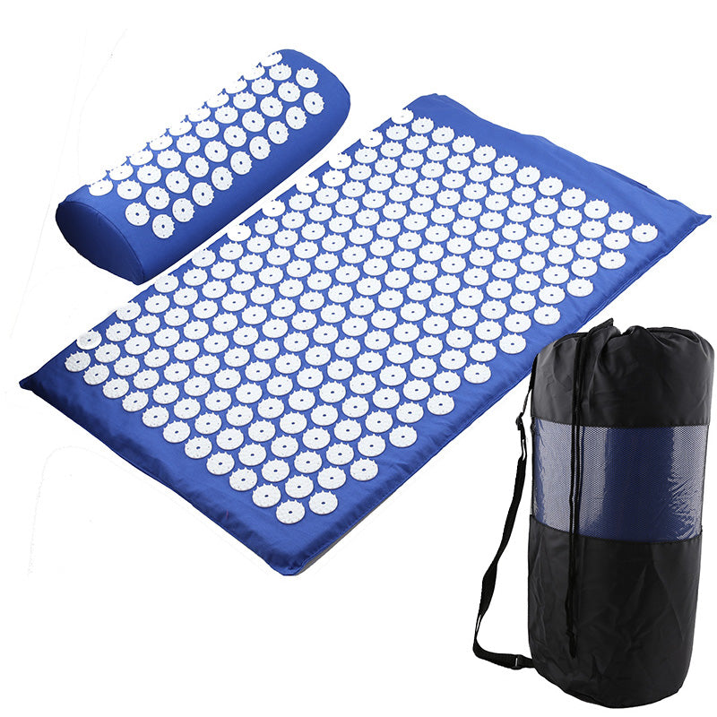 Fitness Yoga Acupuncture Mat Acupuncture Pillow Storage Bag Sports Gym From House Blue 3PCS