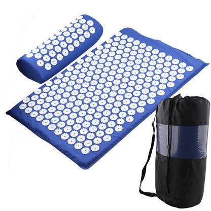 Fitness Yoga Acupuncture Mat Acupuncture Pillow Storage Bag Sports Gym From House Blue 3PCS