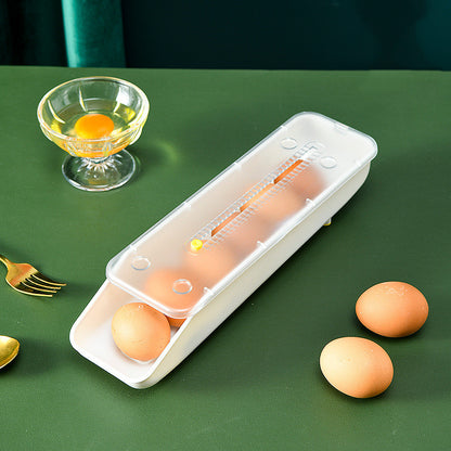 Kitchen Pull-out Portable Creative Egg Storage Box Kitchen dealsniper-net White