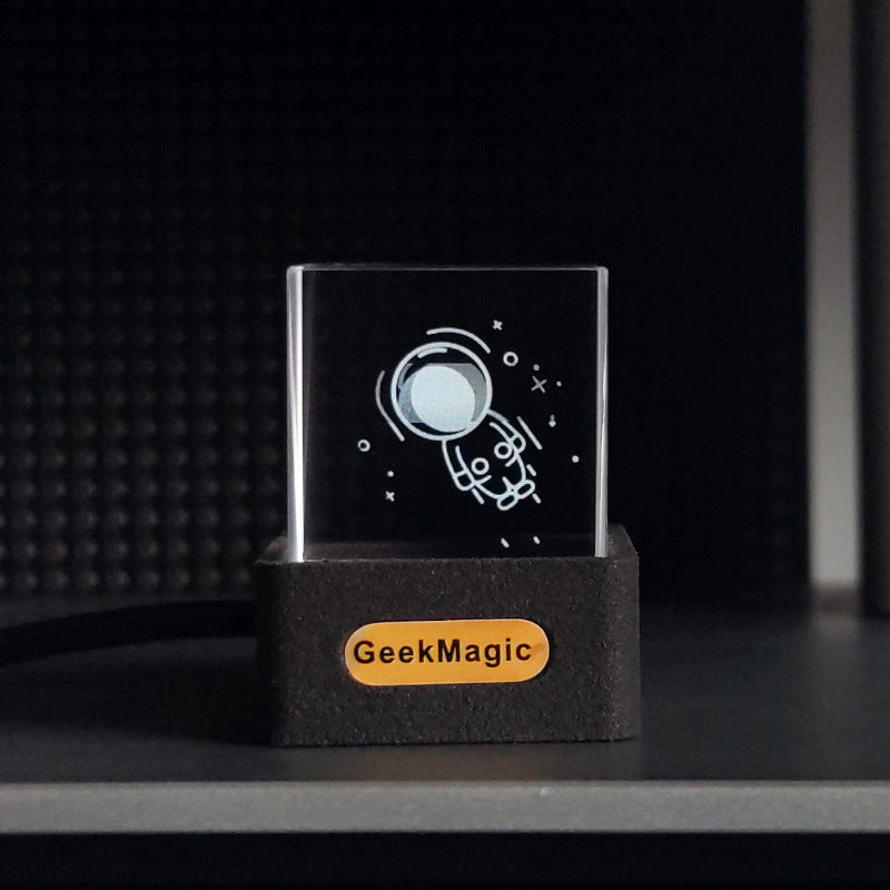 Trendy Mini Transparent WiFi Weather Clock Decoration Display Home Decor DealSniper.net Black