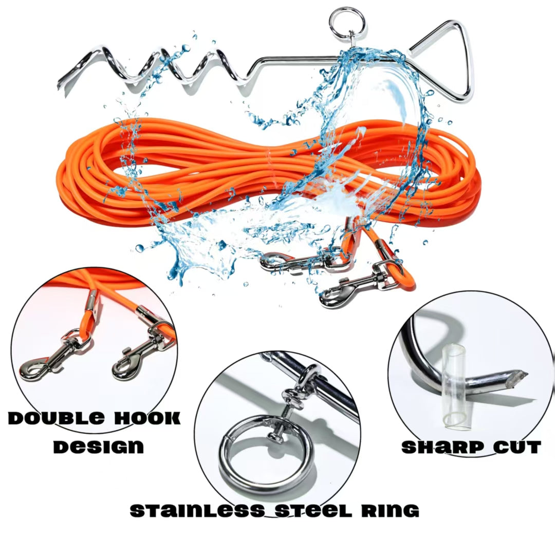 Ground Stake Fixed Dog Leash Pets dealsniper-net