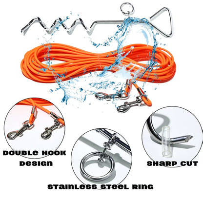 Ground Stake Fixed Dog Leash Pets dealsniper-net