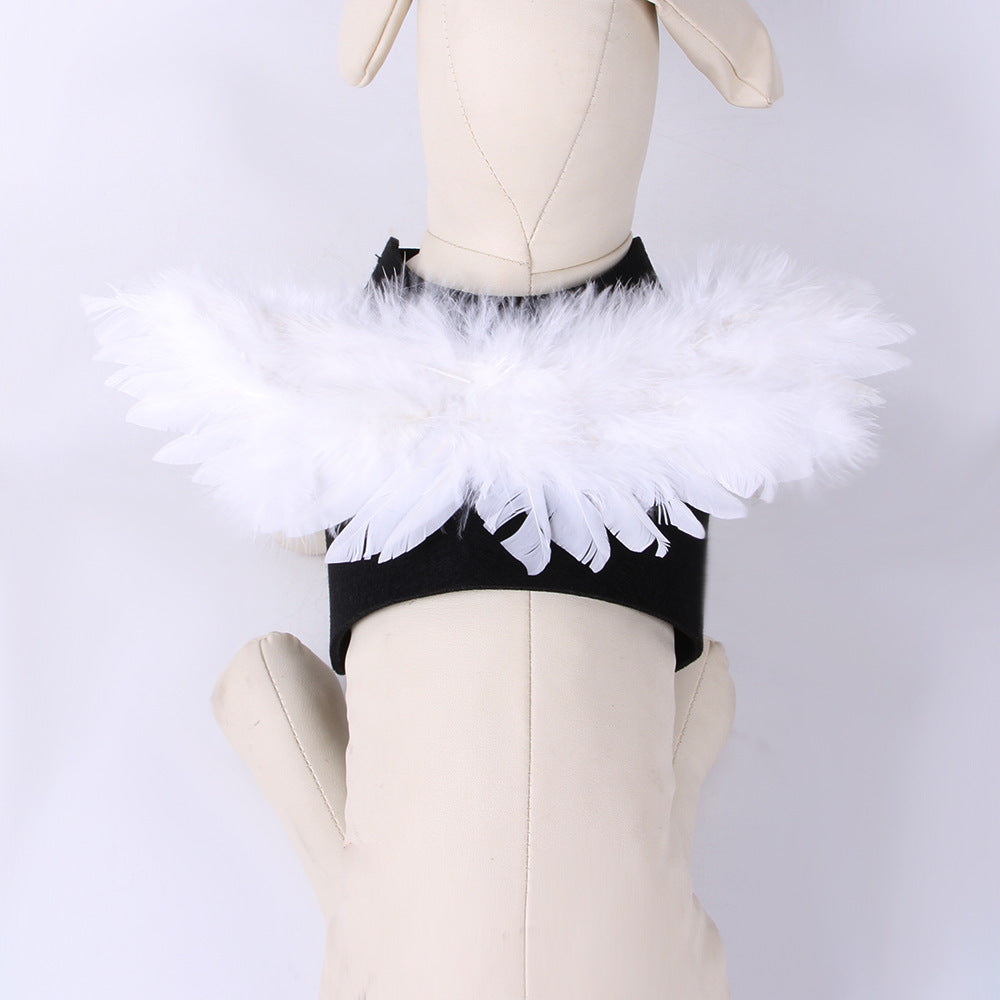 Halloween Angel Wings Pet's Chest-back Dog Pet Costume Pets dealsniper-net White L