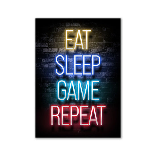 Nordic Neon Advertising Game Canvas Core