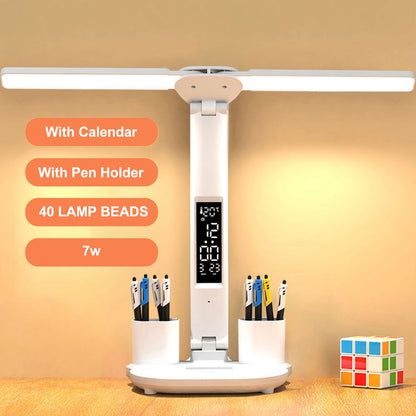 LED Desk Lamp Multifunction Table Lamp Home Decor Gym From House White Plug In USB