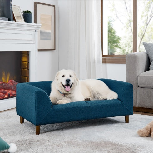 Pet Sofa With Backrest And Armrests Soft Cushio Pets dealsniper-net