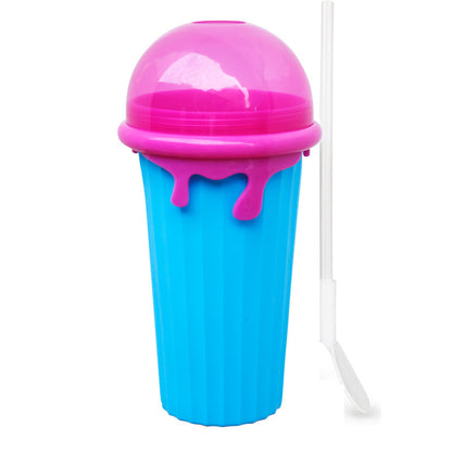 500ml Large Capacity Slushy Cup Summer Squeeze Homemade Juice Deals dealsniper-net Blue 500ml