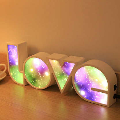 Valentines Day Decor LED LOVE Light Valentines Day Gift For Girlfriend