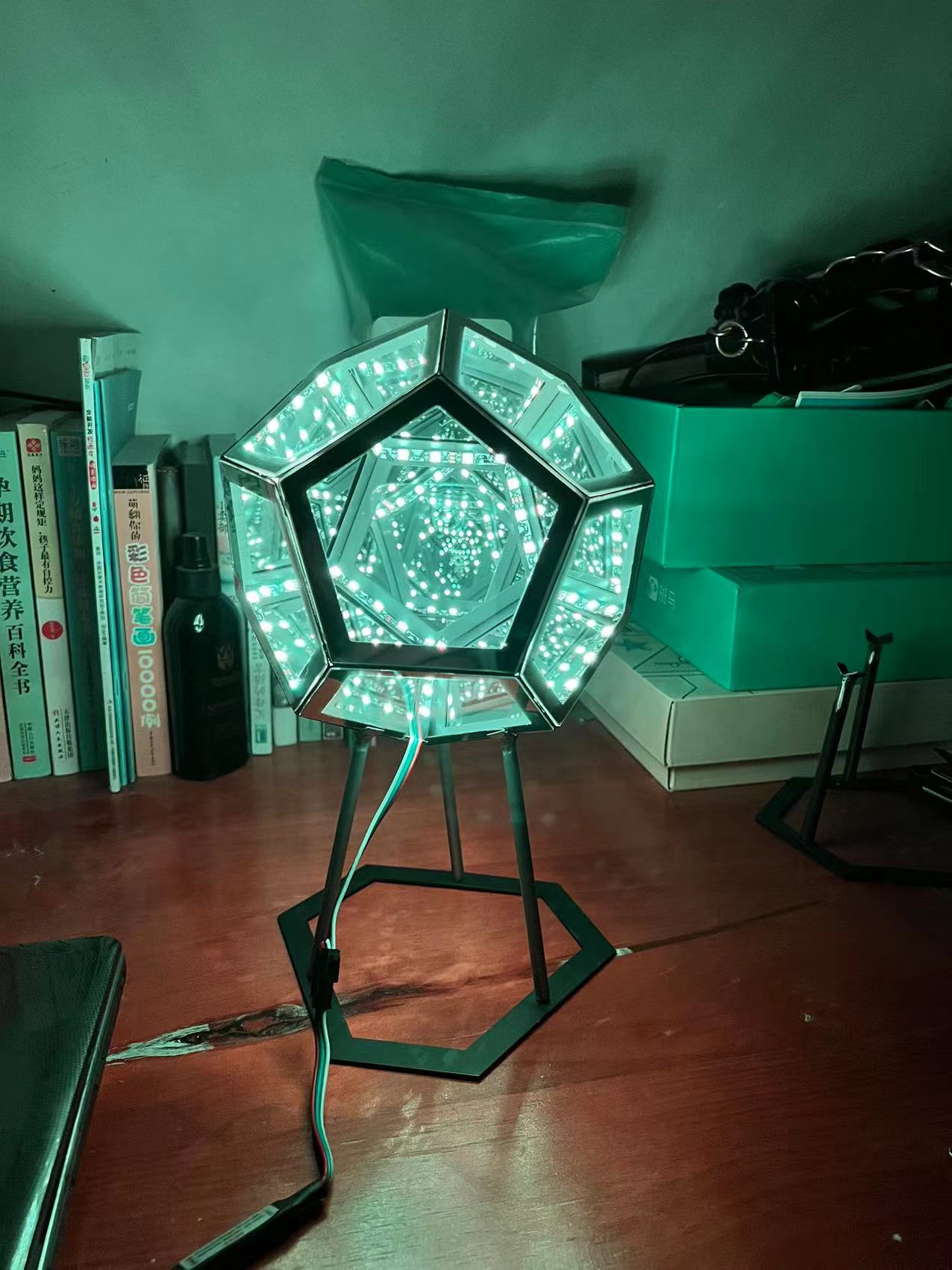 Creative Cool Unlimited Dodecahedron Small Night Lamp Color Home Decor Gym From House
