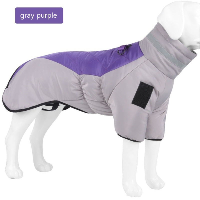 New Winter Dog Coat Waterproof Pet Clothes Pets dealsniper-net Greyish Purple 2XL