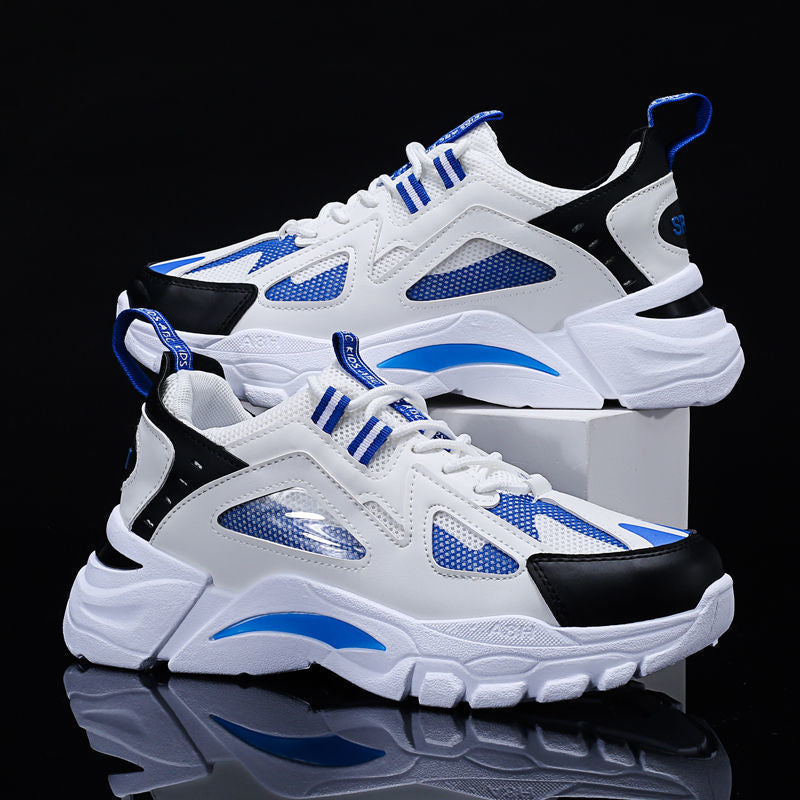 White Sneakers Men Non Slip Walking Running Shoes Sports Men dealsniper-net Whiteblue Size39