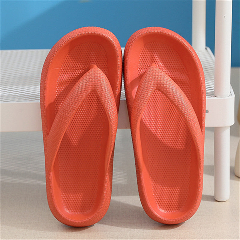 Clip Toe Shoes Eva Non-Slip Slippers Soft Sole Flip Flops Women dealsniper-net Orange 36and37