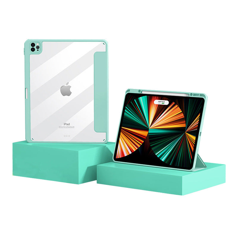 Magnetic Split Protective Case With Pen Slot Electronics dealsniper-net Light Green IPad Air3