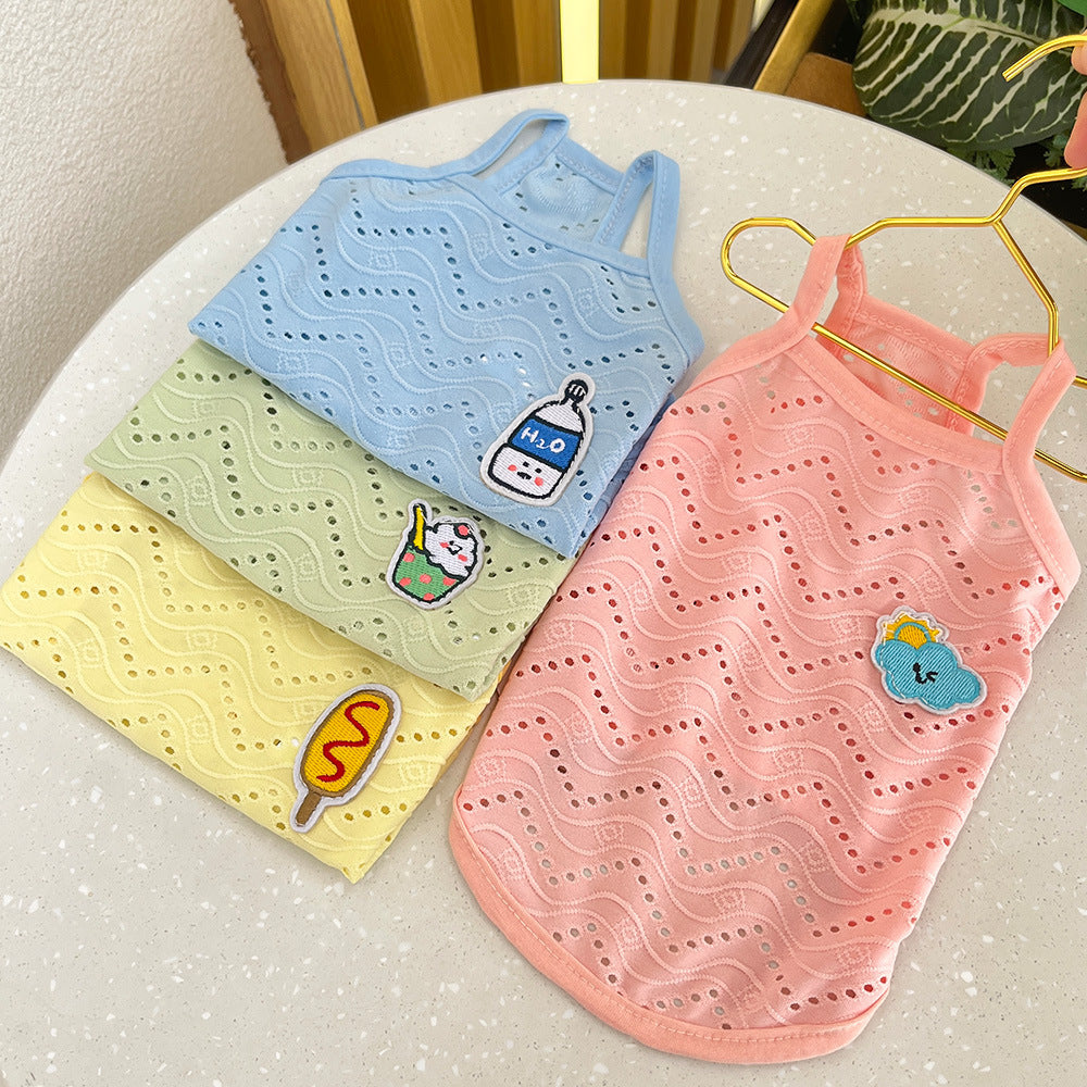 Dog Clothes Simple Camisole Thin Breathable Pet Clothes Pets dealsniper-net