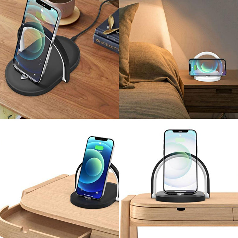 3 In 1 Foldable Wireless Charger Night Light Wireless Charging Light Gadgets dealsniper-net