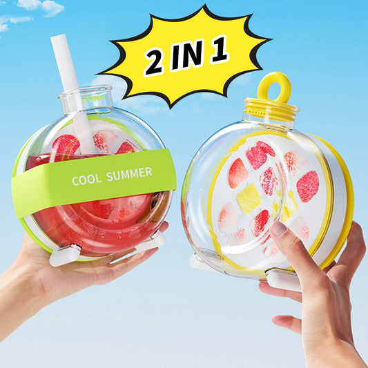 Summer Ice Cube Tray 2 In1 Ice Tray And Water Bottle Kitchen Gym From House