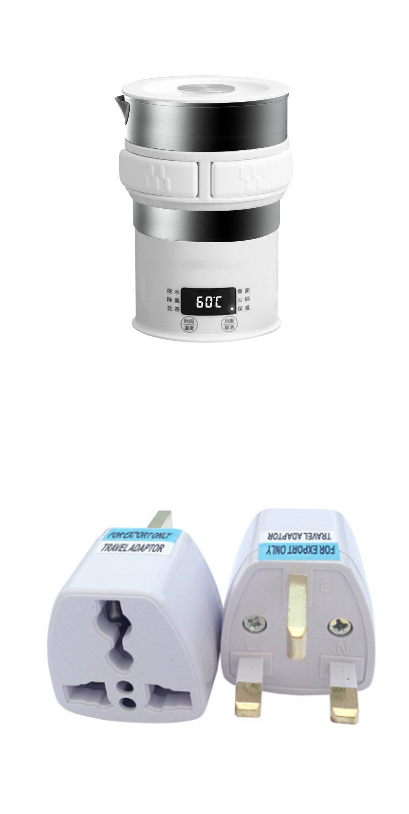Travel Folding Electric Portable Hot Water Kettle Travel dealsniper-net I65 UK