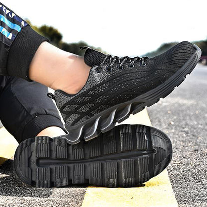 Men Sneakers Indestructible Steel Toe Work Shoes Comfortable Puncture Proof Shoes